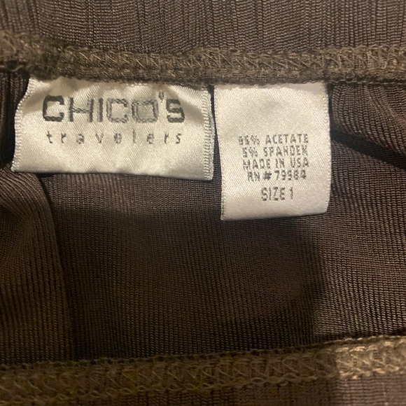 Chico's Dark Brown Maxi Skirt Size 1 S/M - Picture 4 of 7